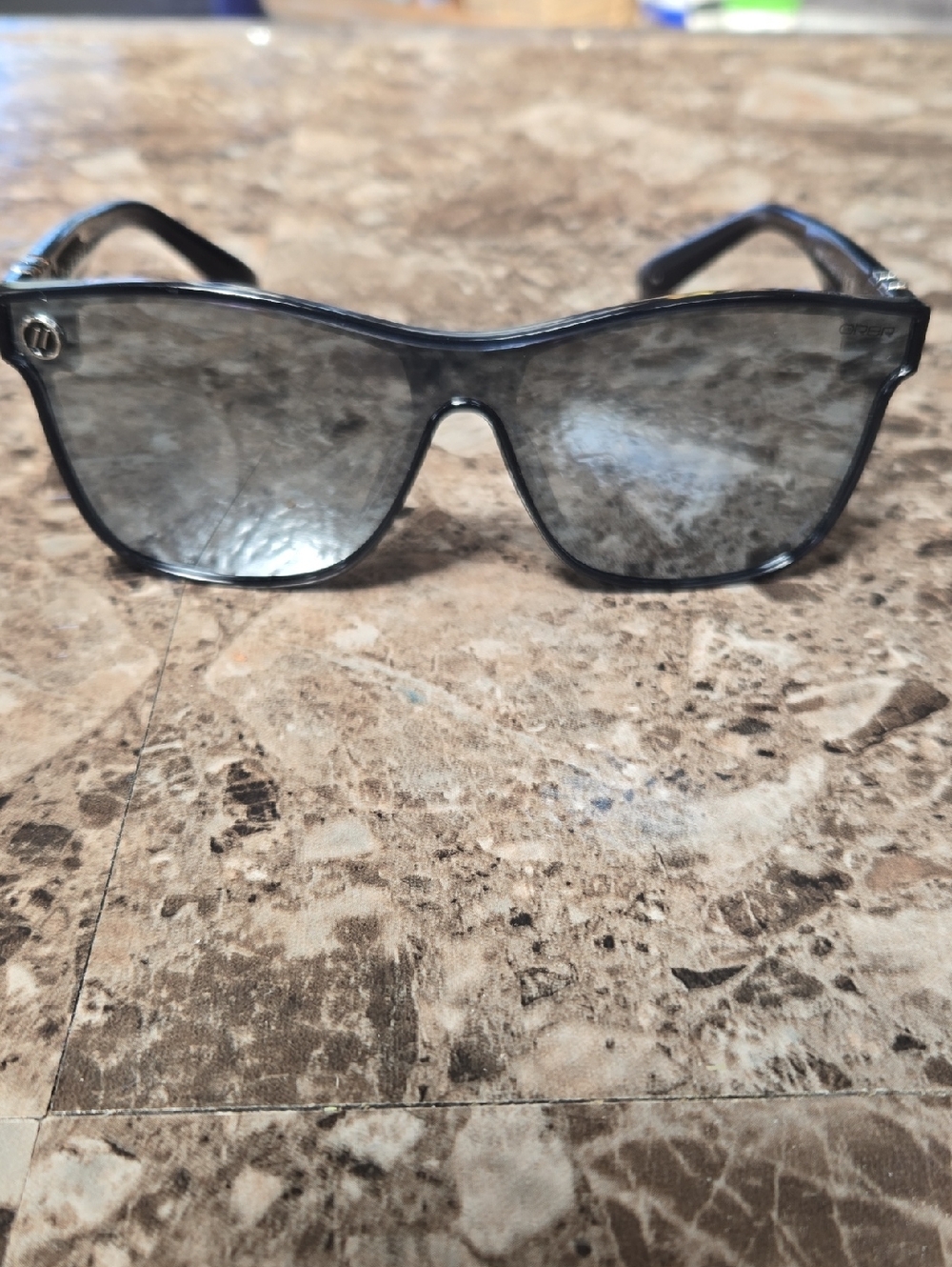 Blenders Red Bull Orbr Men's Black Shield Sunglasses with Gray Lenses